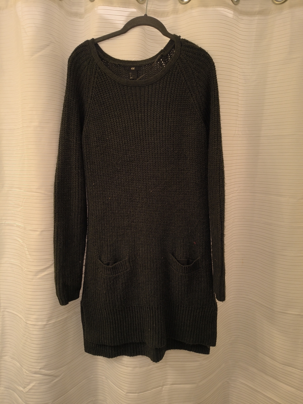 H&M Black Long Knit Sweater Dress